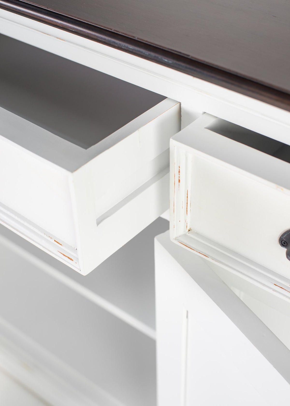 NovaSolo Halifax Accent Buffet, White Distress & Deep Brown – view 9