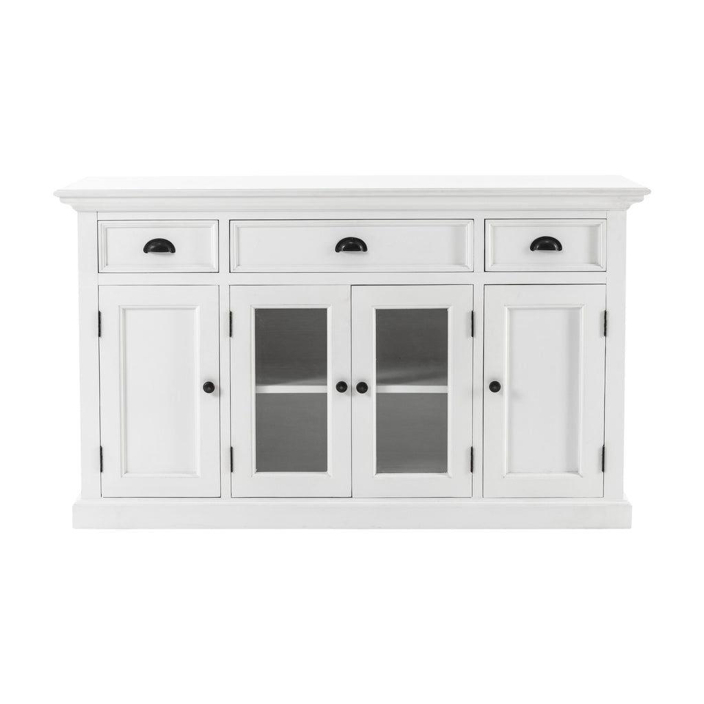 NovaSolo Halifax Buffet with 4 Doors 3 Drawers, Classic White