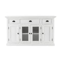 NovaSolo Halifax Buffet with 4 Doors 3 Drawers, Classic White