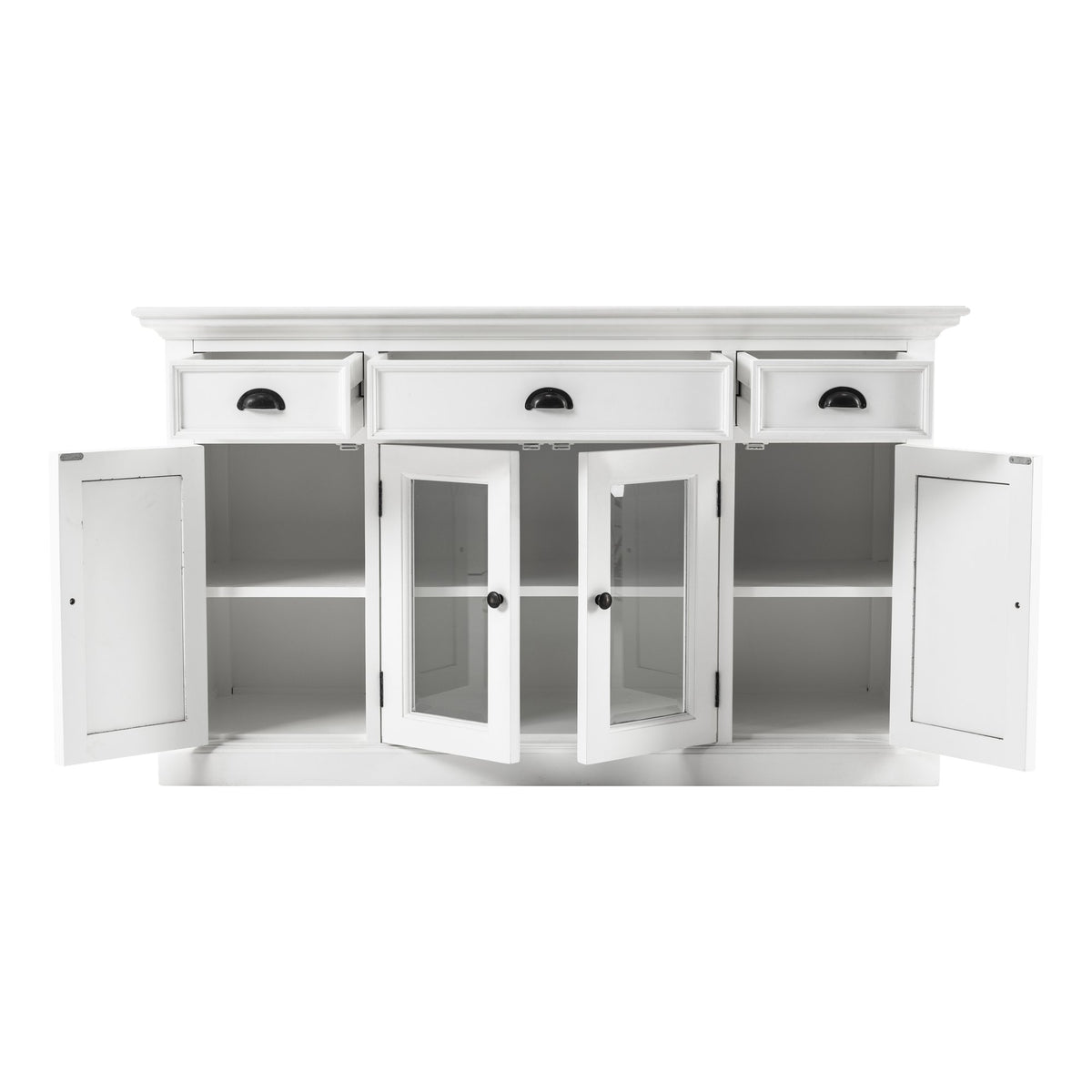 NovaSolo Halifax Buffet with 4 Doors 3 Drawers, Classic White – view 2