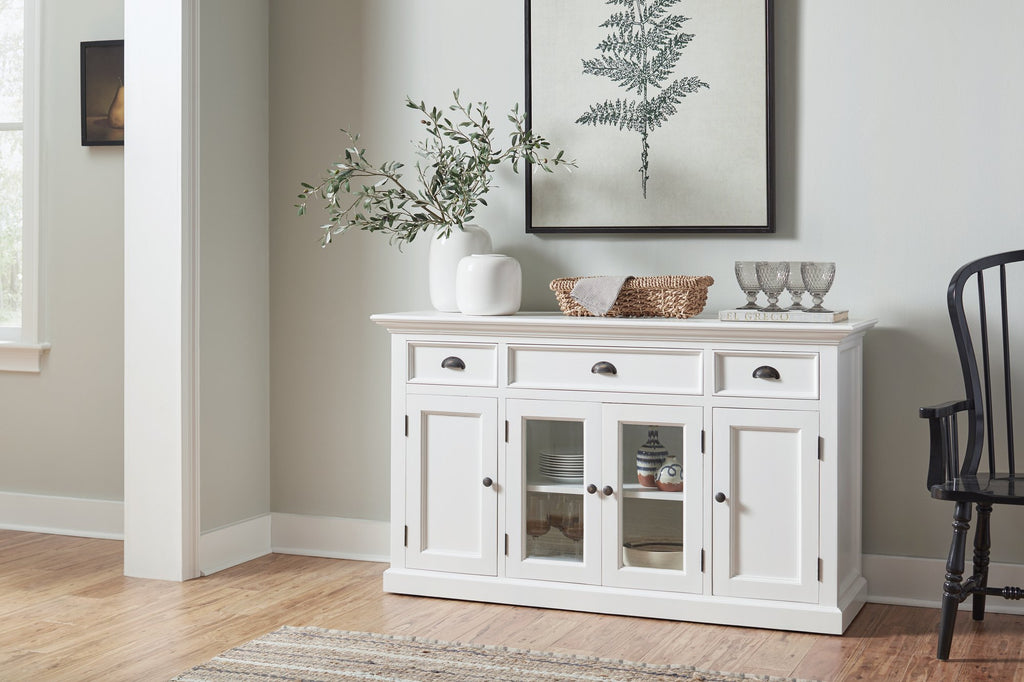 NovaSolo Halifax Buffet with 4 Doors 3 Drawers, Classic White – view 6