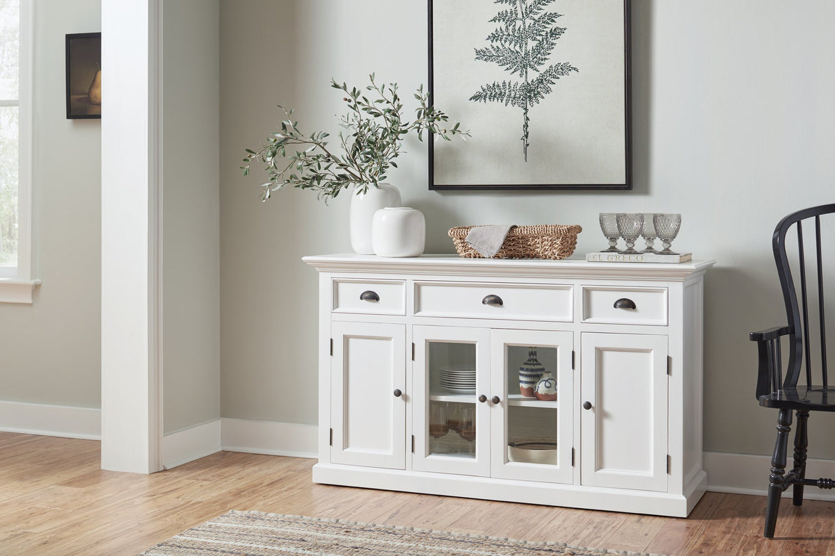 NovaSolo Halifax Buffet with 4 Doors 3 Drawers, Classic White – view 6