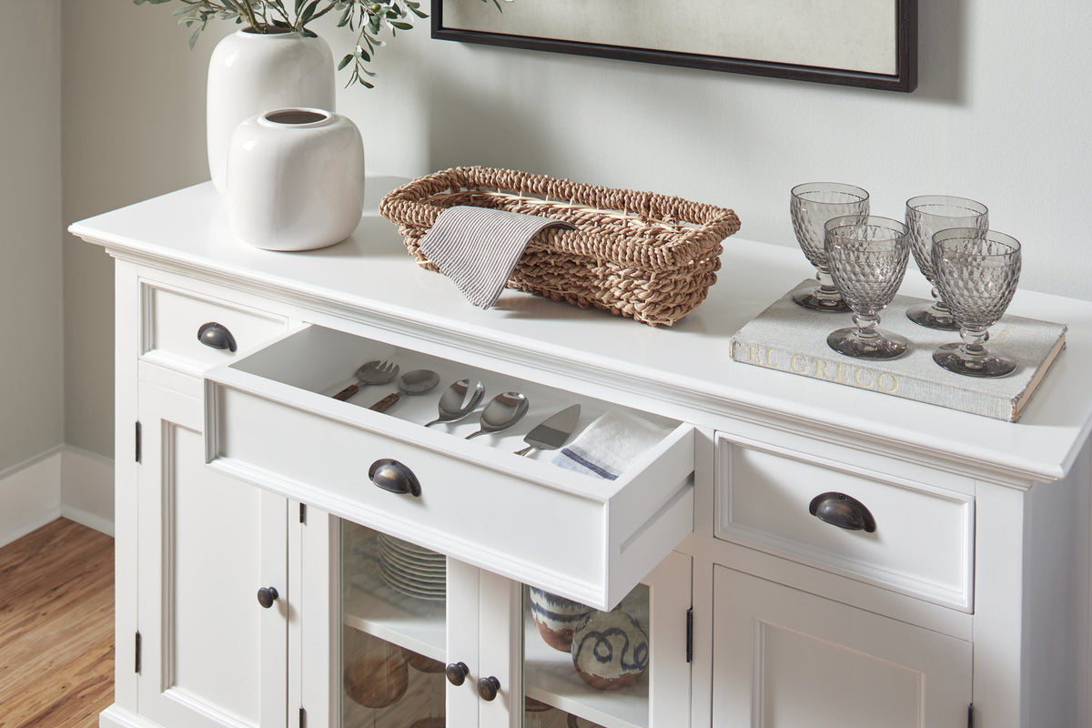 NovaSolo Halifax Buffet with 4 Doors 3 Drawers, Classic White – view 7