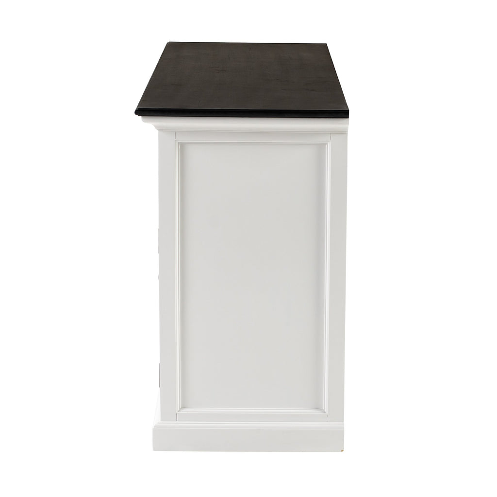 NovaSolo Halifax Contrast Buffet with 4 Doors 3 Drawers, Classic White & Black – view 5