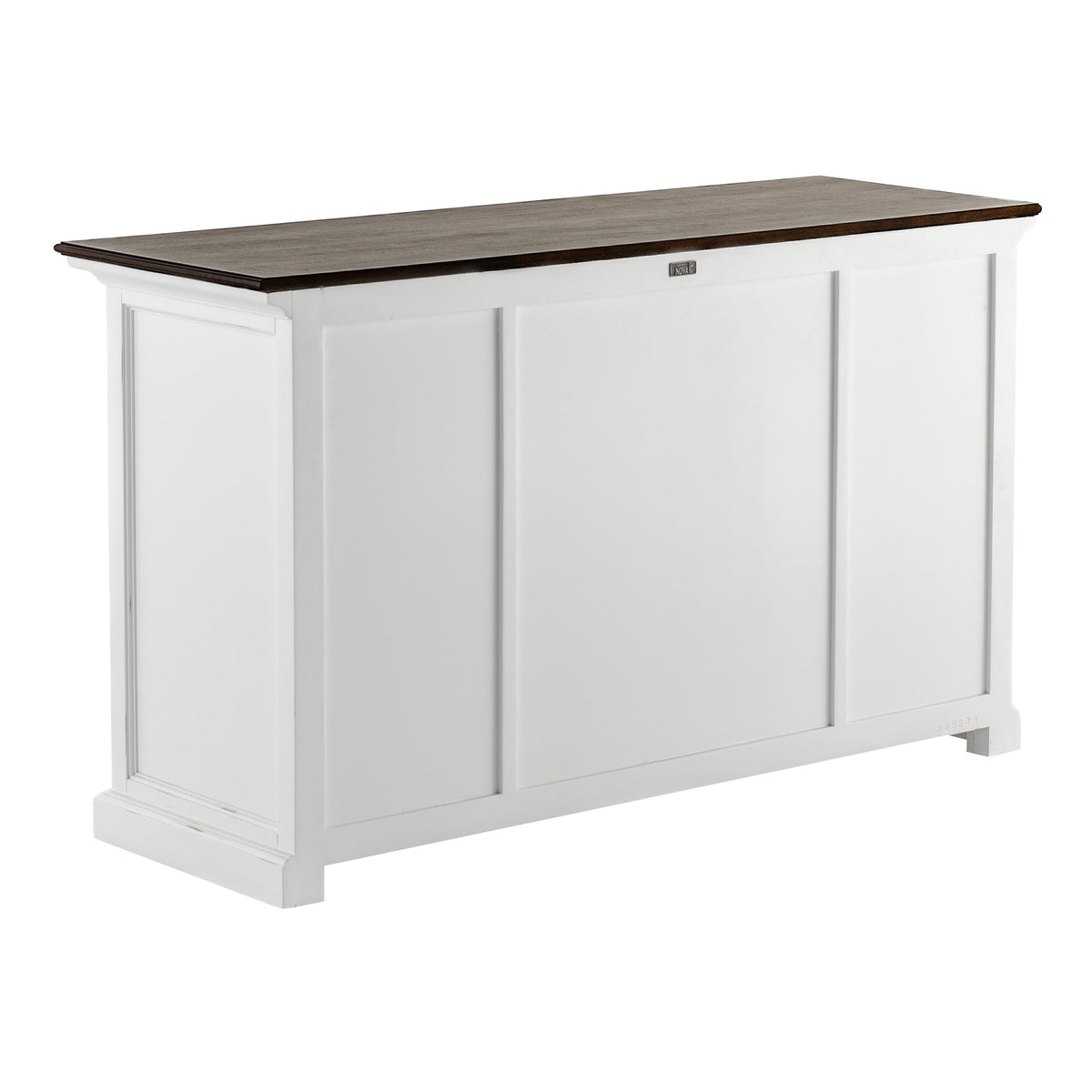 NovaSolo Halifax Accent Buffet with 4 Doors 3 Drawers, White Distress & Deep Brown – view 6