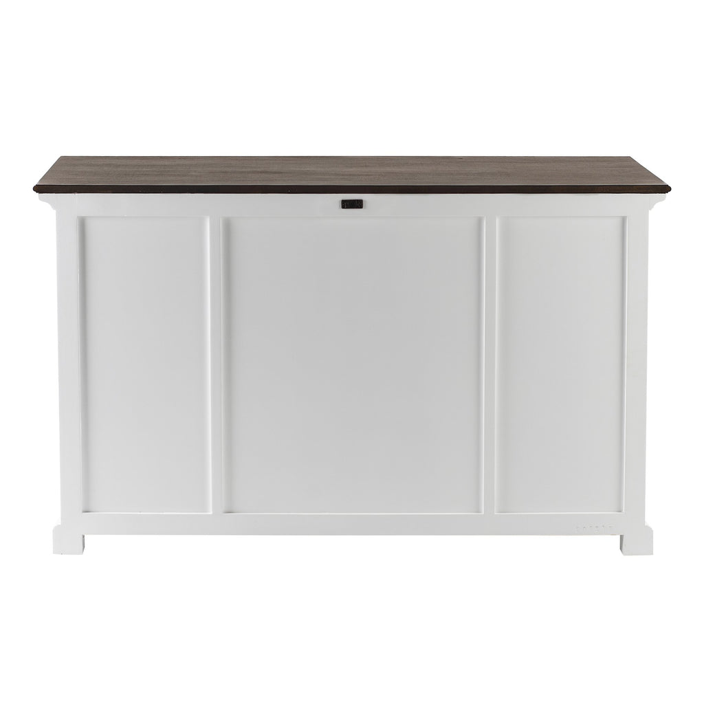 NovaSolo Halifax Accent Buffet with 4 Doors 3 Drawers, White Distress & Deep Brown – view 7