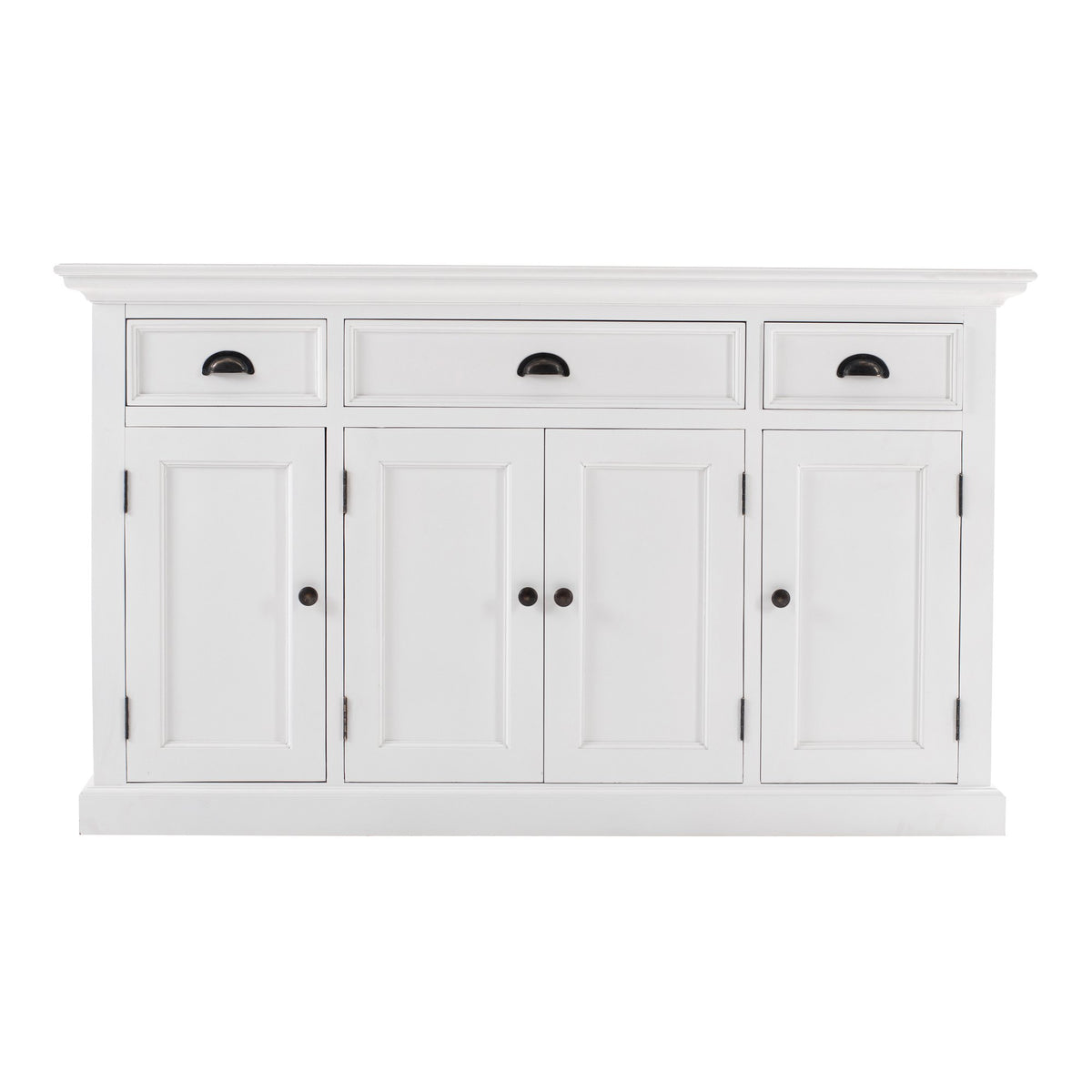 NovaSolo Halifax Buffet with 4 Doors 3 Drawers, Classic White