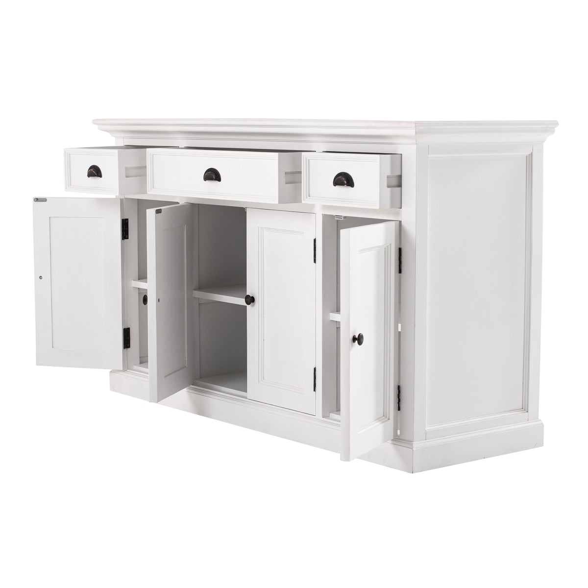 NovaSolo Halifax Buffet with 4 Doors 3 Drawers, Classic White – view 3
