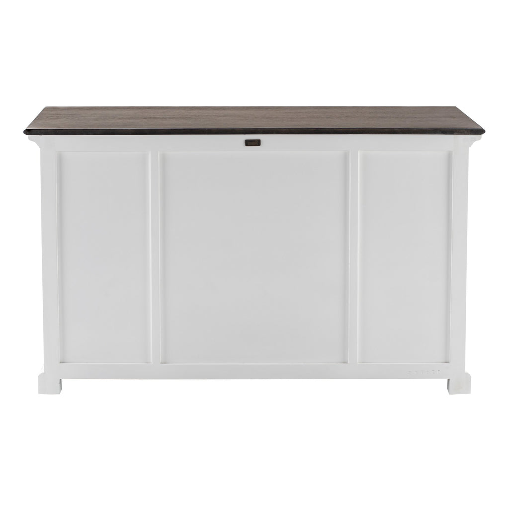 NovaSolo Halifax Accent Buffet with 4 Doors 3 Drawers, White Distress & Deep Brown – view 7