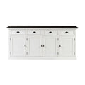 NovaSolo Halifax Contrast Buffet, Classic White & Black