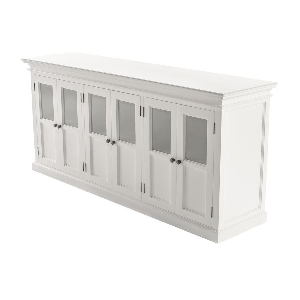NovaSolo Halifax Buffet with 6 Glass Doors, Classic White – view 3