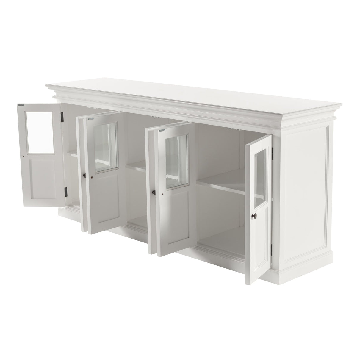 NovaSolo Halifax Buffet with 6 Glass Doors, Classic White – view 4