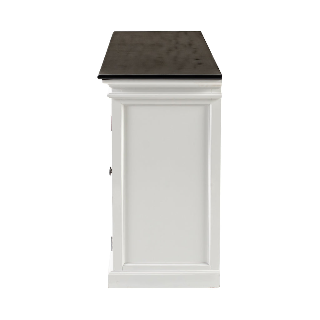 NovaSolo Halifax Contrast Buffet with 6 Glass Doors, Classic White & Black – view 5