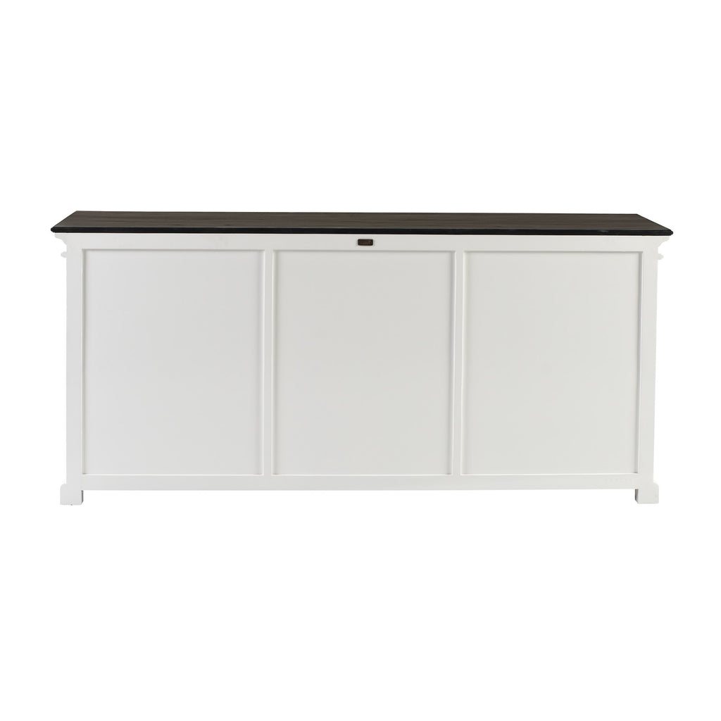NovaSolo Halifax Contrast Buffet with 6 Glass Doors, Classic White & Black – view 7