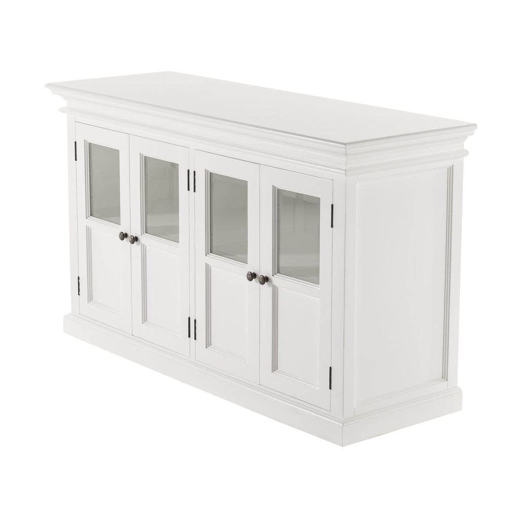 NovaSolo Halifax Buffet with 4 Glass Doors, Classic White – view 3