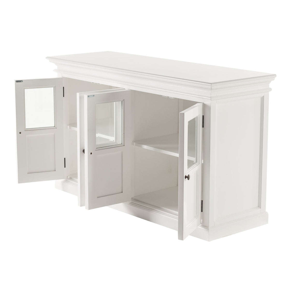 NovaSolo Halifax Buffet with 4 Glass Doors, Classic White – view 4