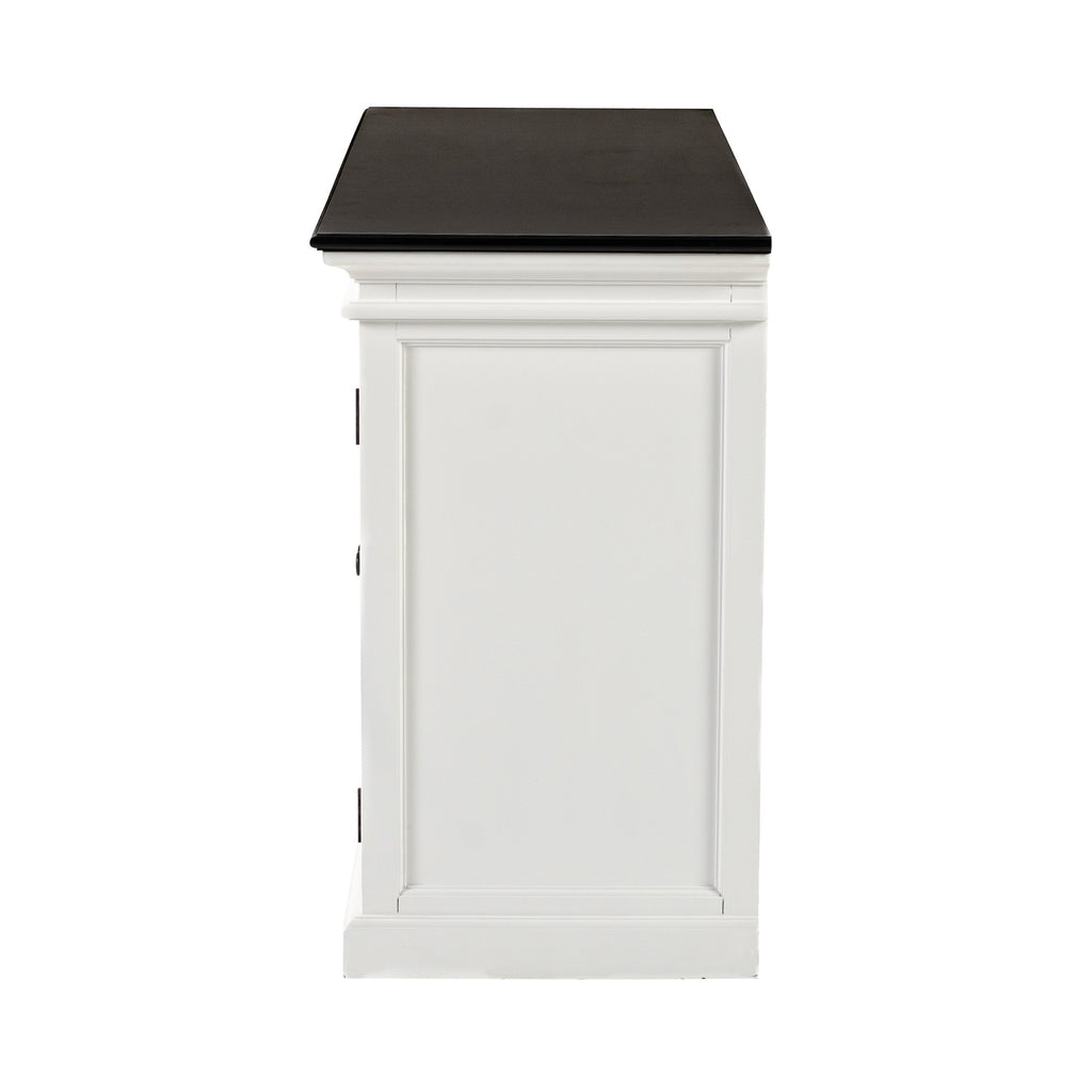 NovaSolo Halifax Contrast Buffet with 4 Glass Doors, Classic White & Black – view 5