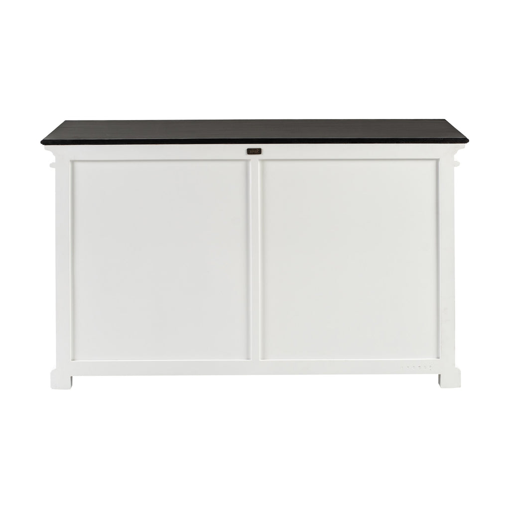 NovaSolo Halifax Contrast Buffet with 4 Glass Doors, Classic White & Black – view 7