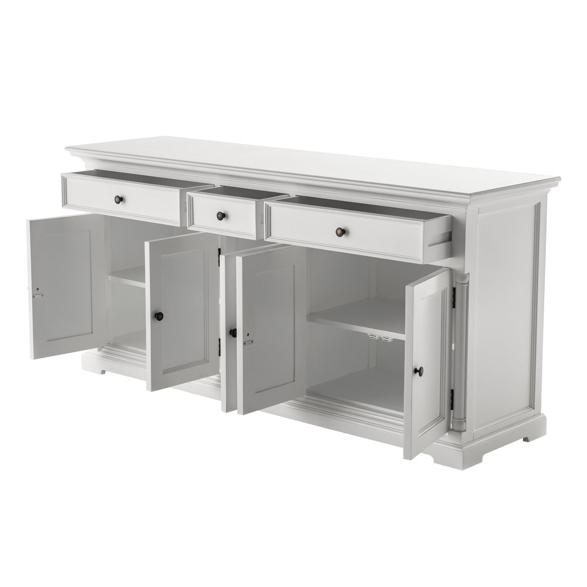 NovaSolo Provence Buffet with 5 Doors, Classic White – view 4