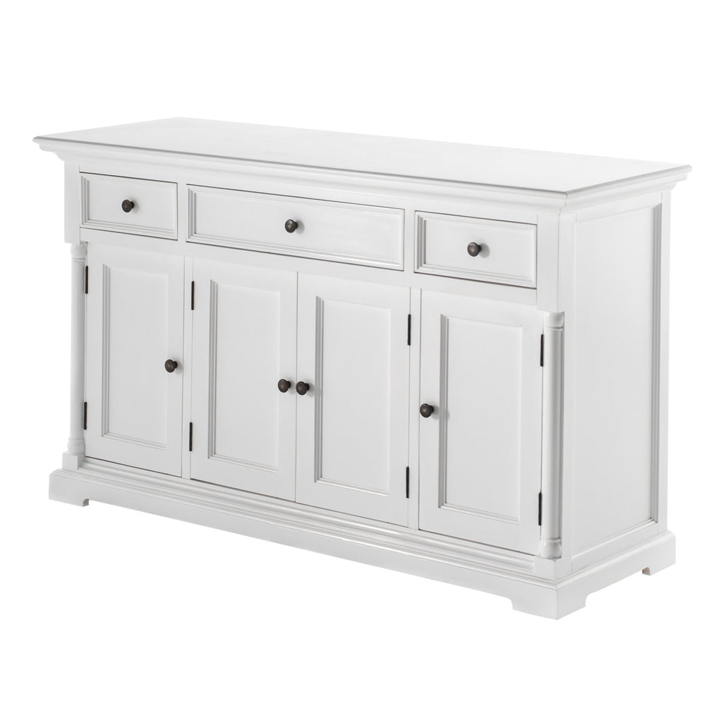 NovaSolo Provence Buffet with 4 Doors 3 Drawers, Classic White – view 3
