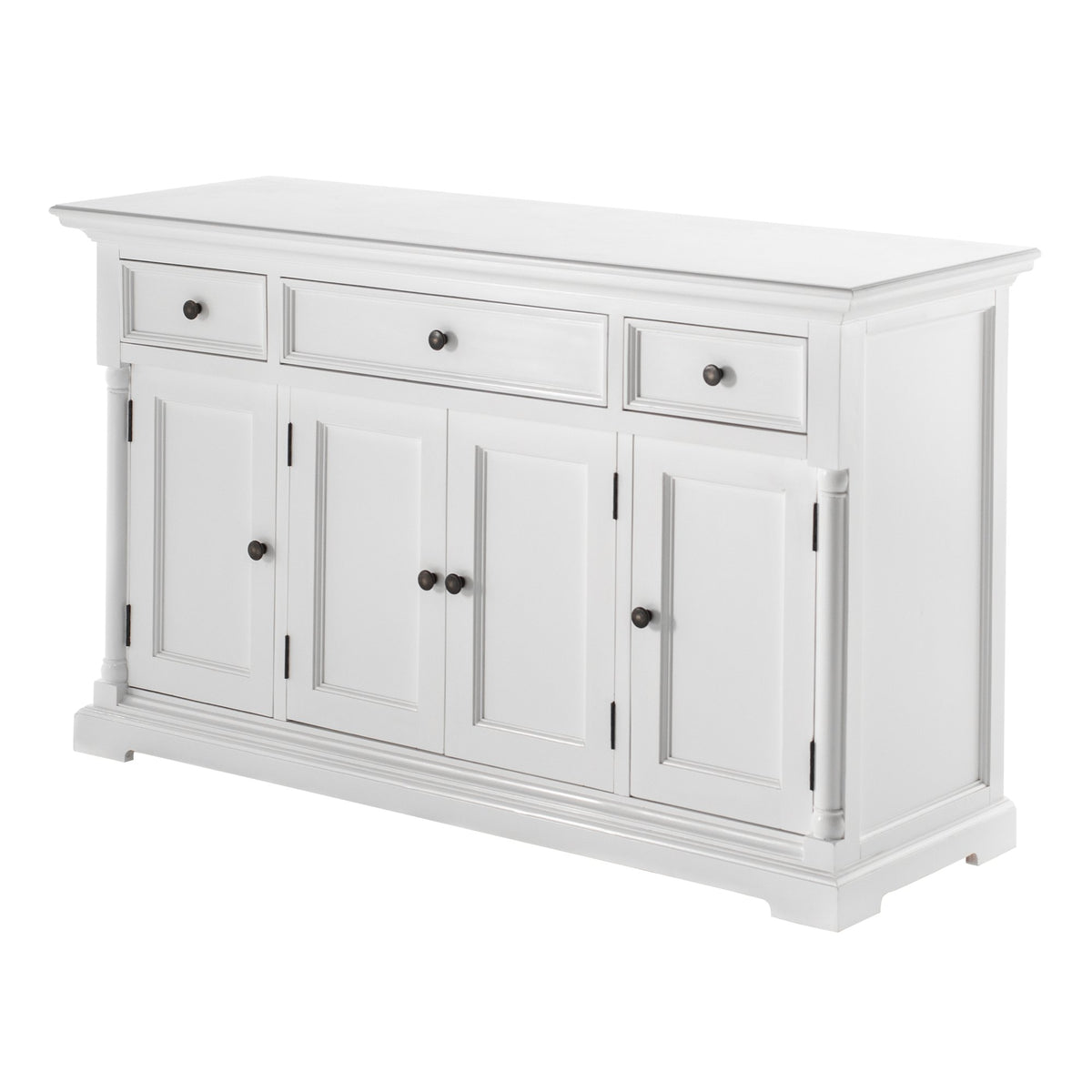 NovaSolo Provence Buffet with 4 Doors 3 Drawers, Classic White – view 3