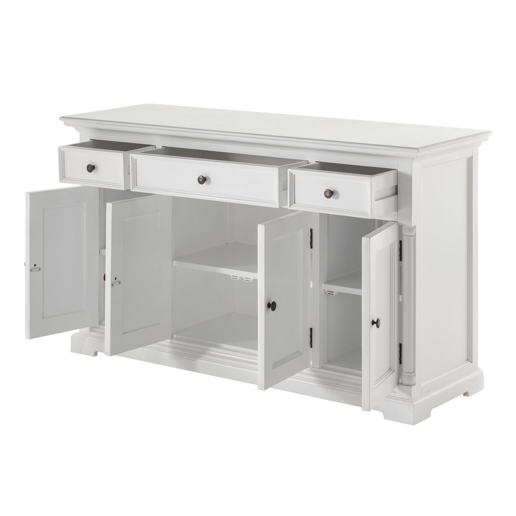NovaSolo Provence Buffet with 4 Doors 3 Drawers, Classic White – view 4