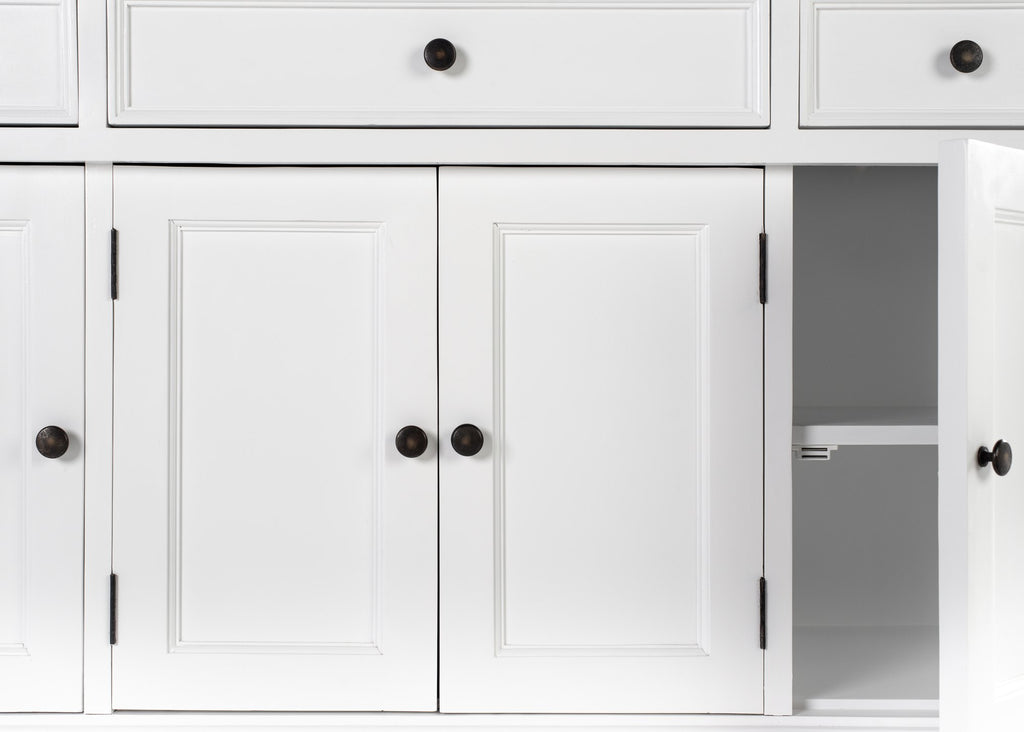 NovaSolo Provence Buffet with 4 Doors 3 Drawers, Classic White – view 8