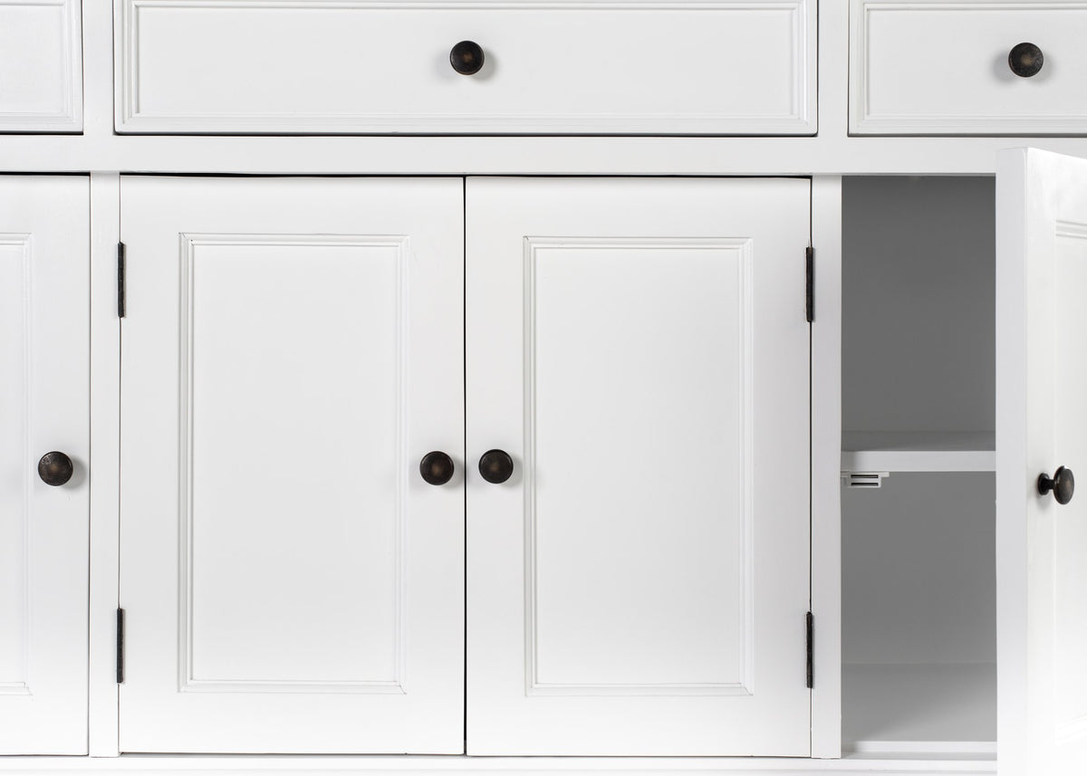 NovaSolo Provence Buffet with 4 Doors 3 Drawers, Classic White – view 8
