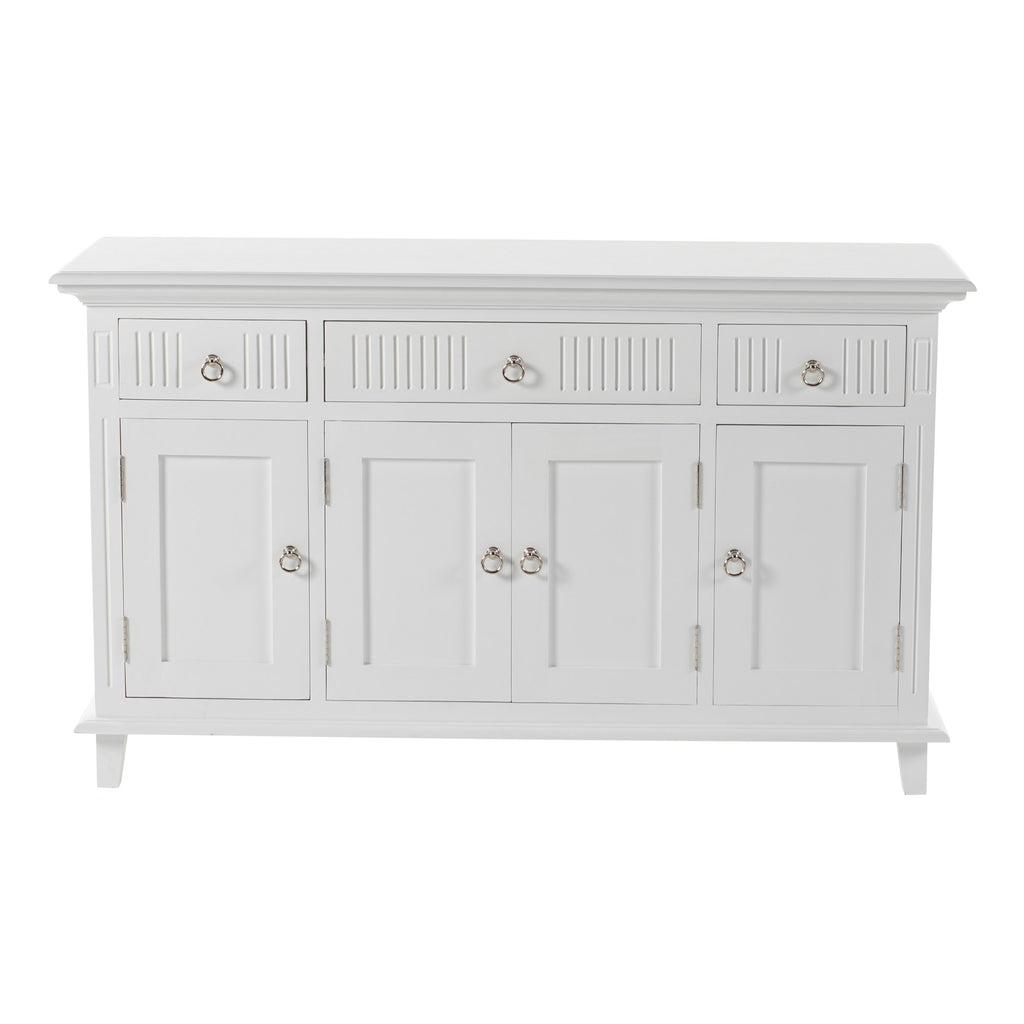 NovaSolo Skansen Buffet with 4 Doors 3 Drawers, Classic White