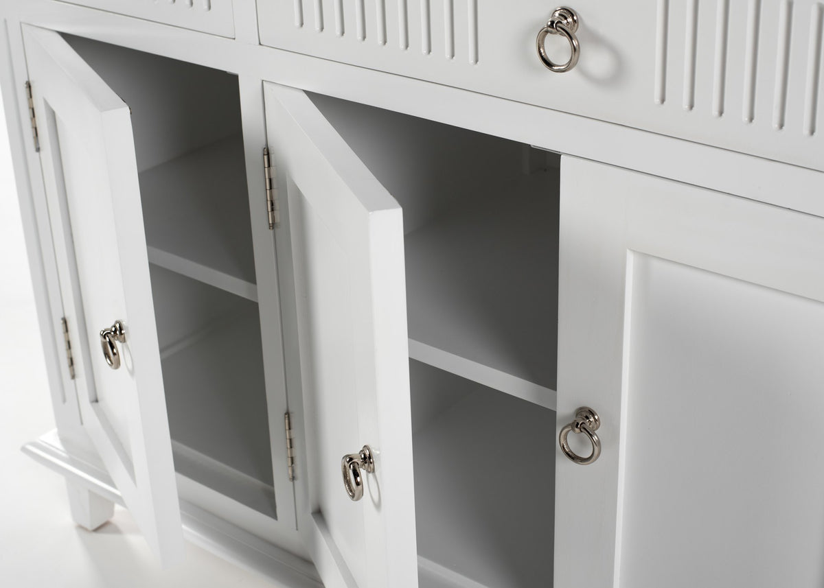 NovaSolo Skansen Buffet with 4 Doors 3 Drawers, Classic White – view 9