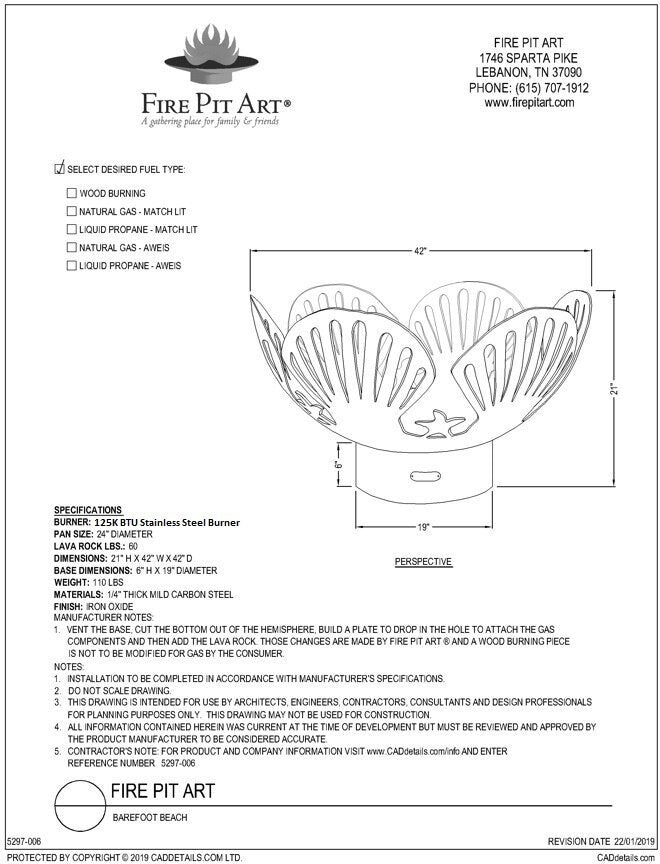 Fire Pit Art Barefoot Beach Fire Pit – view 4
