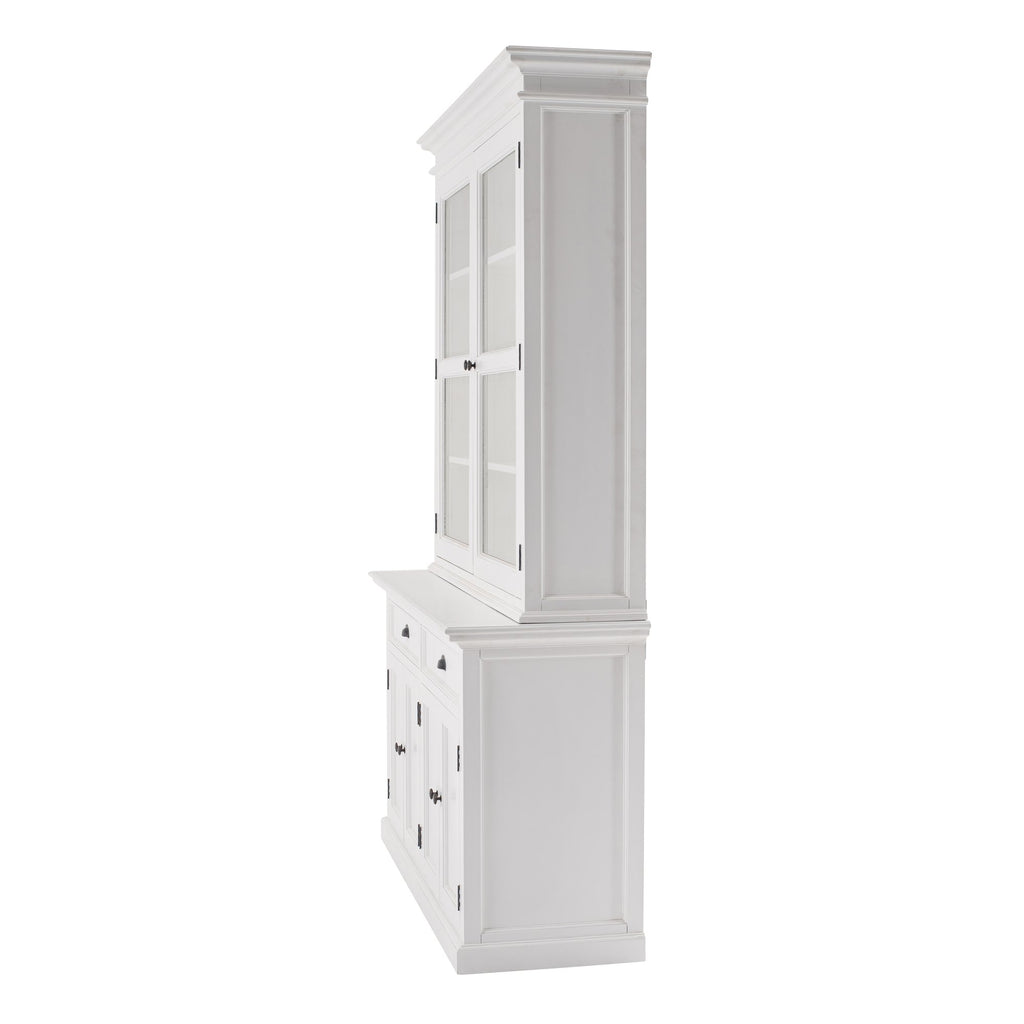 NovaSolo Halifax Glass-Display Hutch Unit, Classic White – view 4