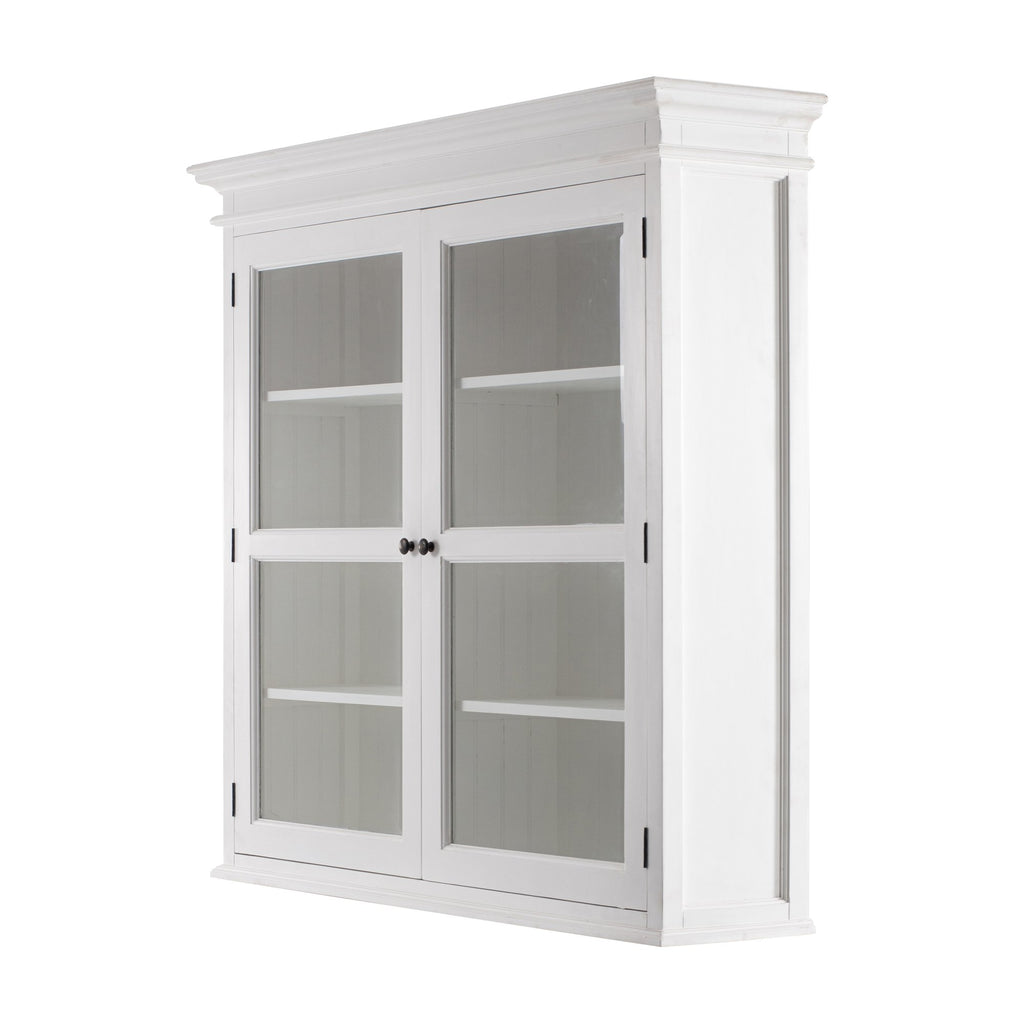 NovaSolo Halifax Glass-Display Hutch Unit, Classic White – view 8