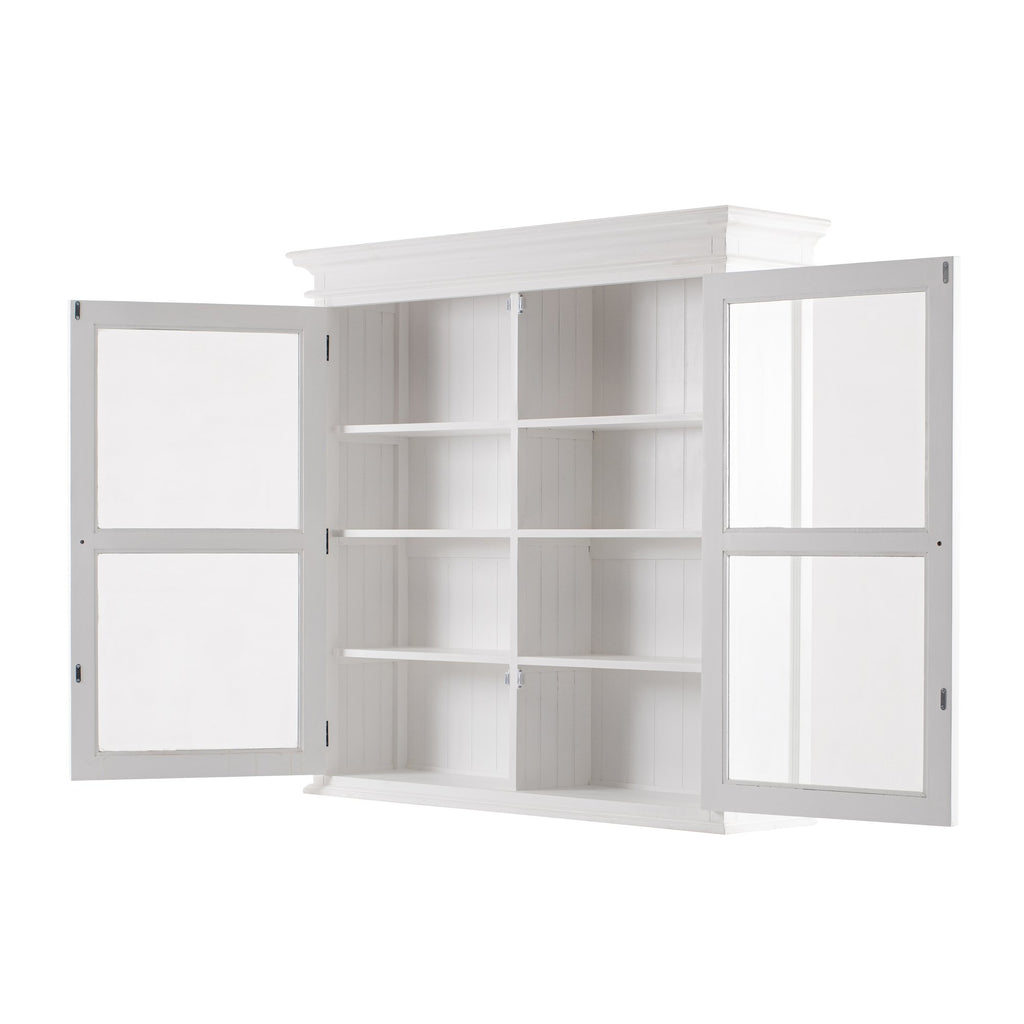 NovaSolo Halifax Glass-Display Hutch Unit, Classic White – view 9