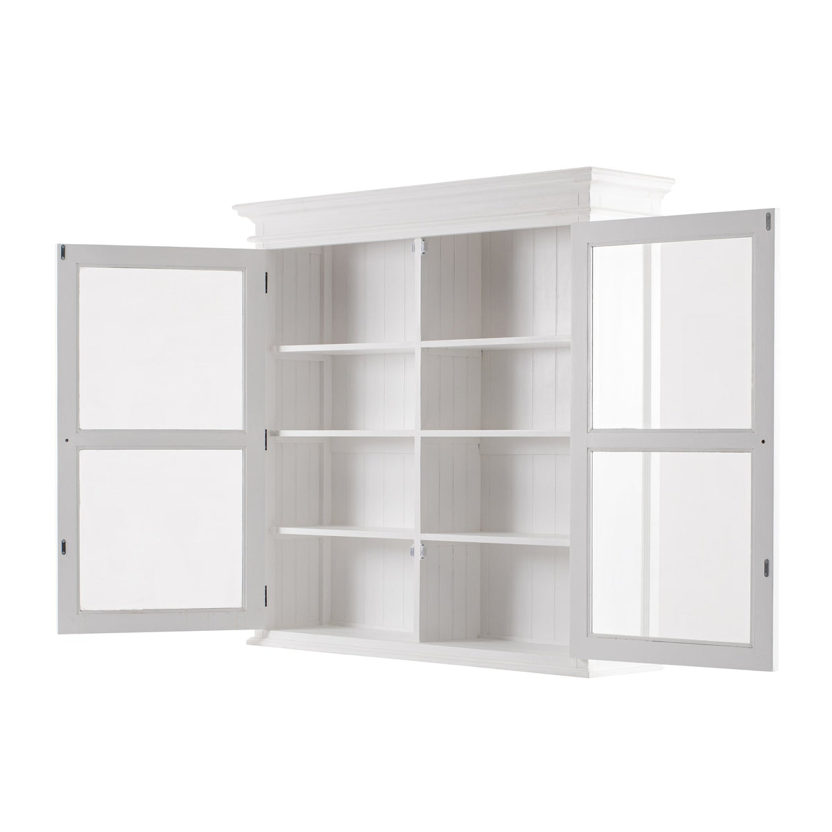NovaSolo Halifax Glass-Display Hutch Unit, Classic White – view 9