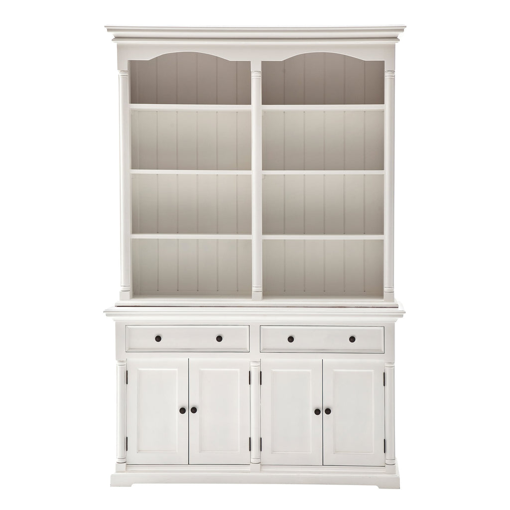 NovaSolo Provence Hutch Cabinet, Classic White