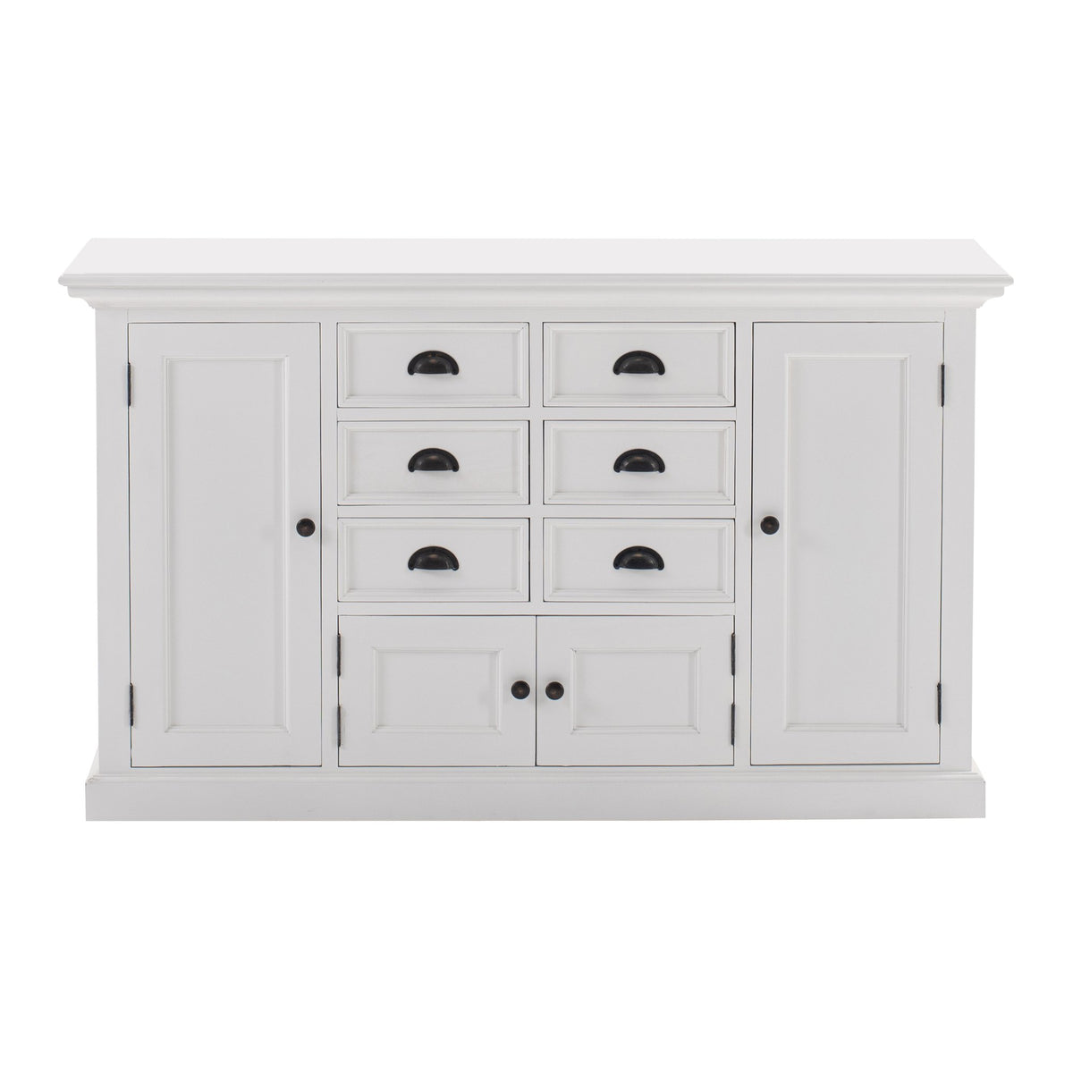 NovaSolo Halifax Glass Door Dining Hutch Unit, Classic White – view 10