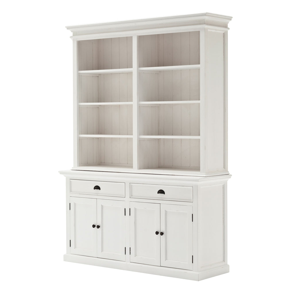 NovaSolo Halifax Hutch Bookcase Unit, Classic White – view 2