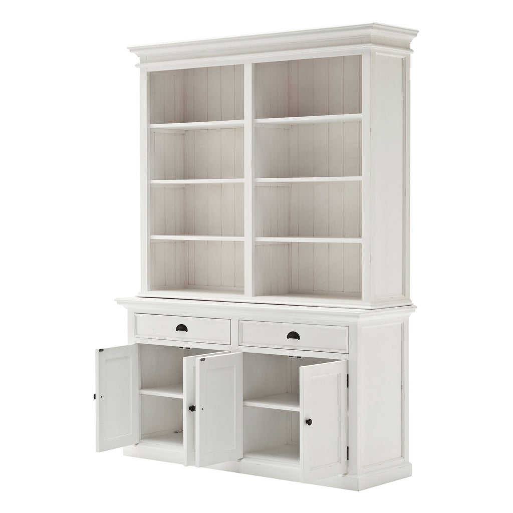 NovaSolo Halifax Hutch Bookcase Unit, Classic White – view 3