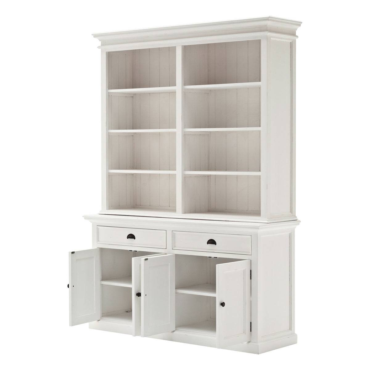 NovaSolo Halifax Hutch Bookcase Unit, Classic White – view 3