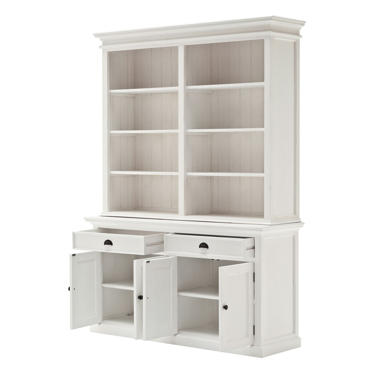 NovaSolo Halifax Hutch Bookcase Unit, Classic White – view 4