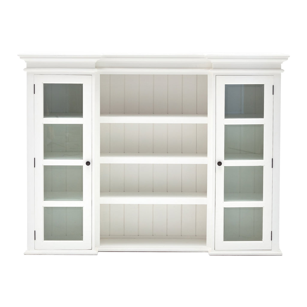 NovaSolo Halifax Library Hutch with Basket Set, Classic White – view 10