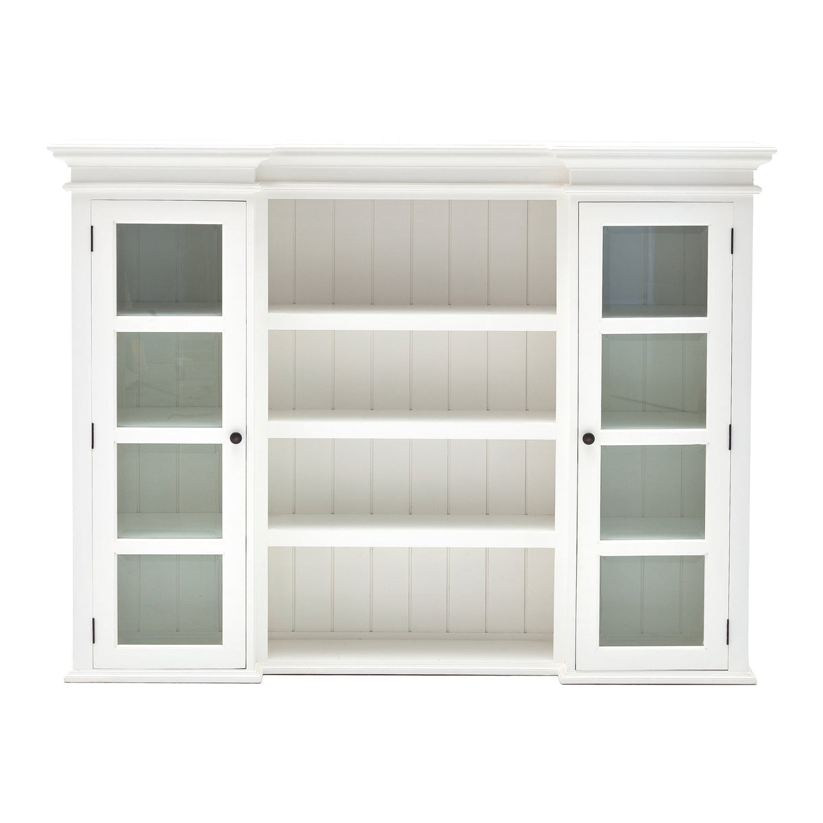 NovaSolo Halifax Library Hutch with Basket Set, Classic White – view 10