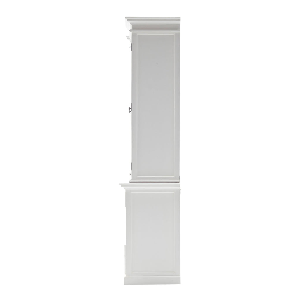 NovaSolo Halifax Library Hutch with Basket Set, Classic White – view 7