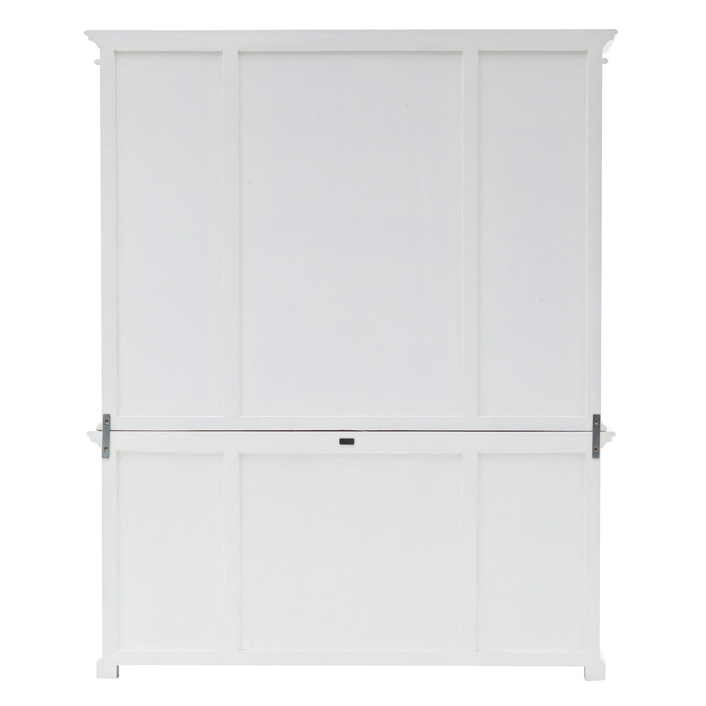 NovaSolo Halifax Library Hutch with Basket Set, Classic White – view 9