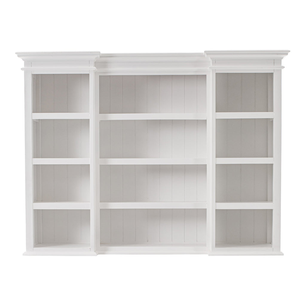 NovaSolo Halifax Hutch Cabinet with 5 Doors 3 Drawers, Classic White – view 6