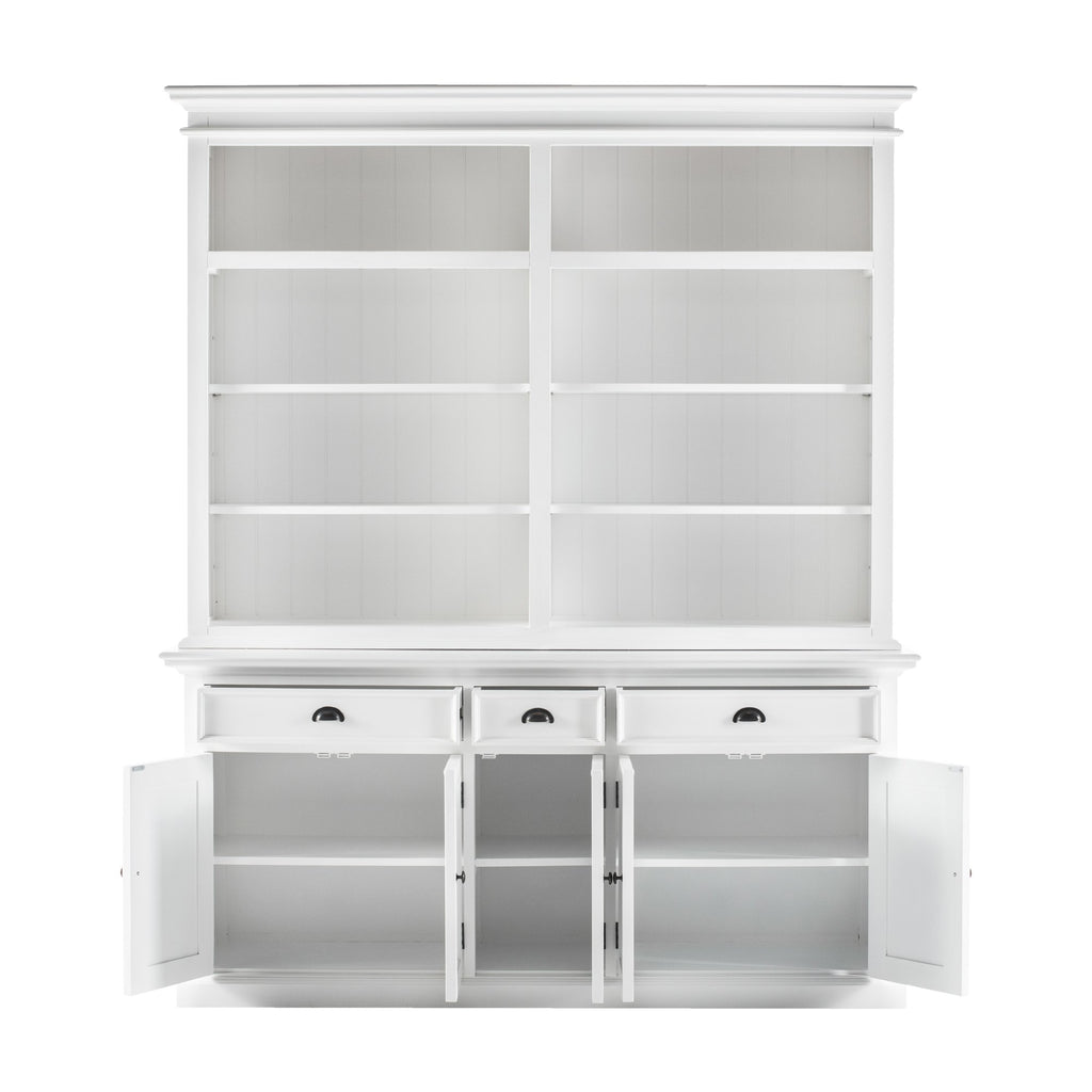 NovaSolo Halifax Hutch Bookcase 5 Doors 3 Drawers, Classic White – view 2