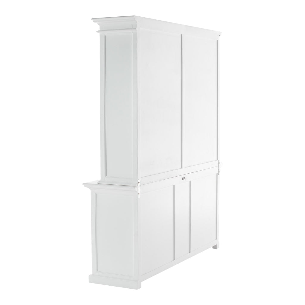 NovaSolo Halifax Hutch Bookcase 5 Doors 3 Drawers, Classic White – view 6
