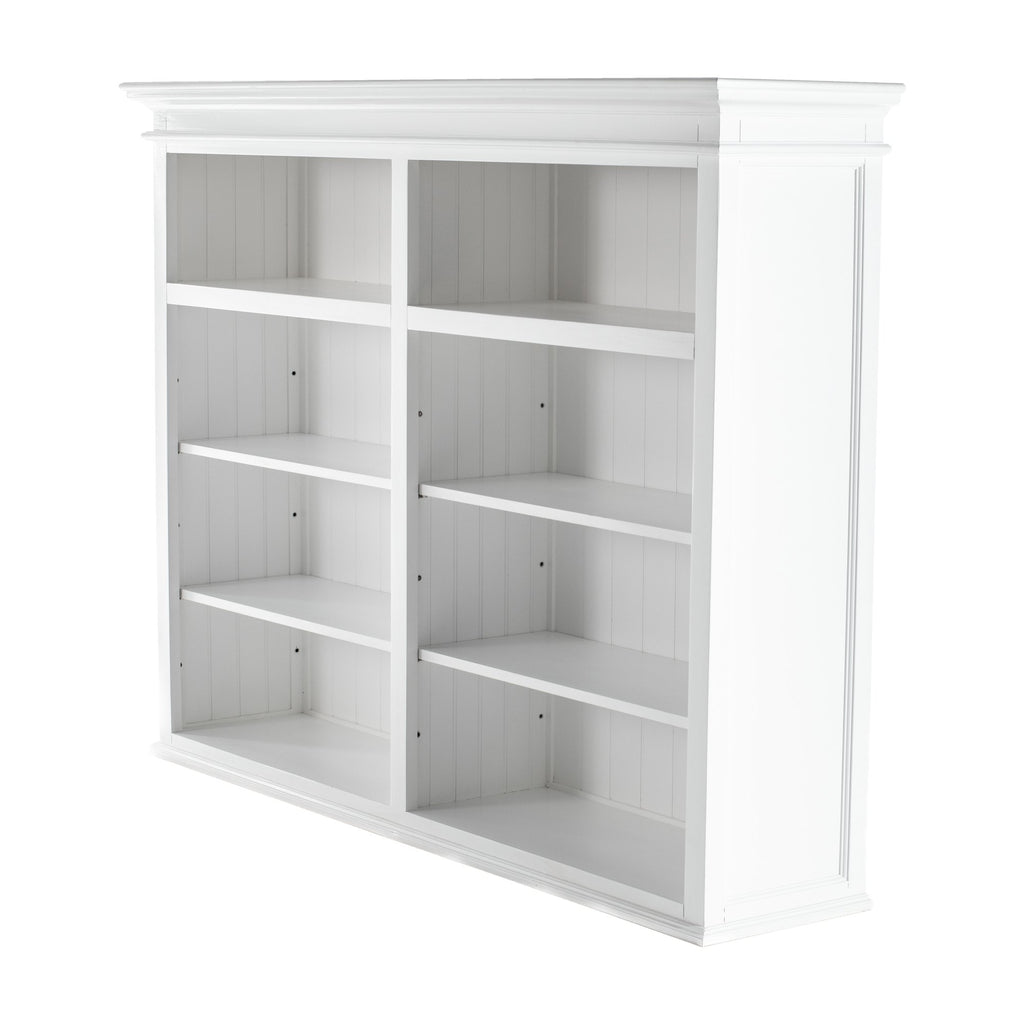 NovaSolo Halifax Hutch Bookcase 5 Doors 3 Drawers, Classic White – view 9