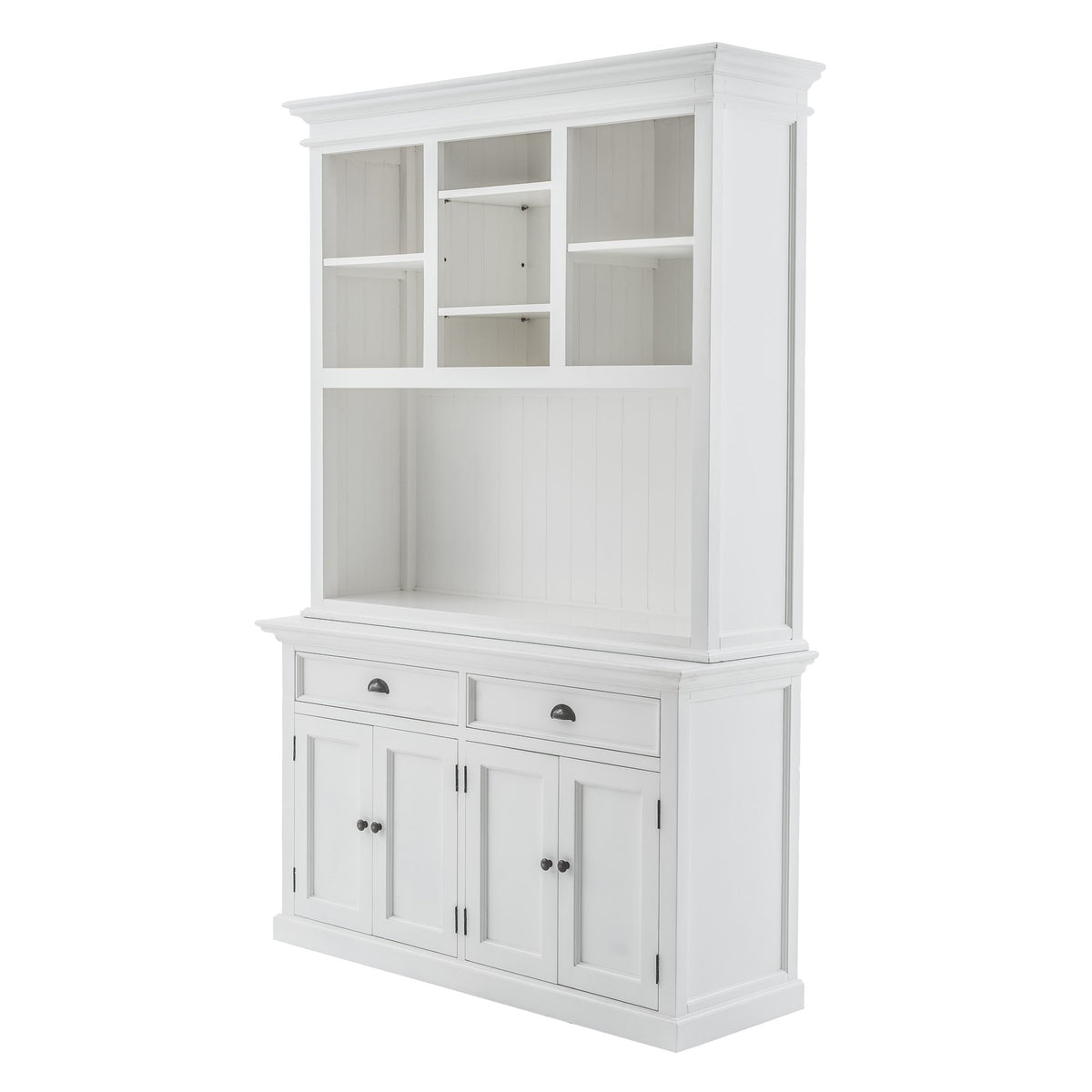 NovaSolo Halifax Buffet Hutch Unit with 2 Adjustable Shelves, Classic White – view 3